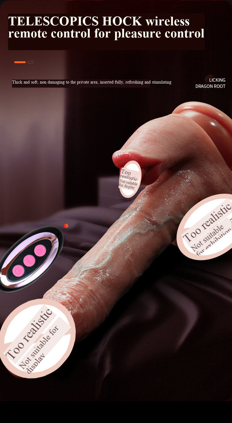 Miji Liquid Silicone Electric Toy, Wireless Telescopic Swinging & Heating Adult Intimate Toy