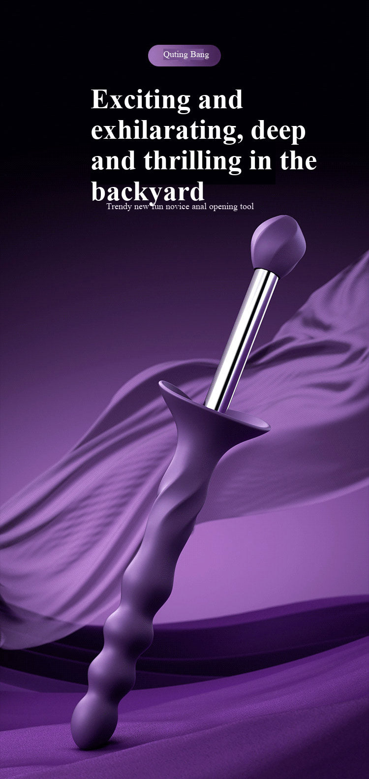 Miji intimate toy made of premium liquid‑silicone material. Features wireless control, telescopic, swinging motion and built‑in heating function