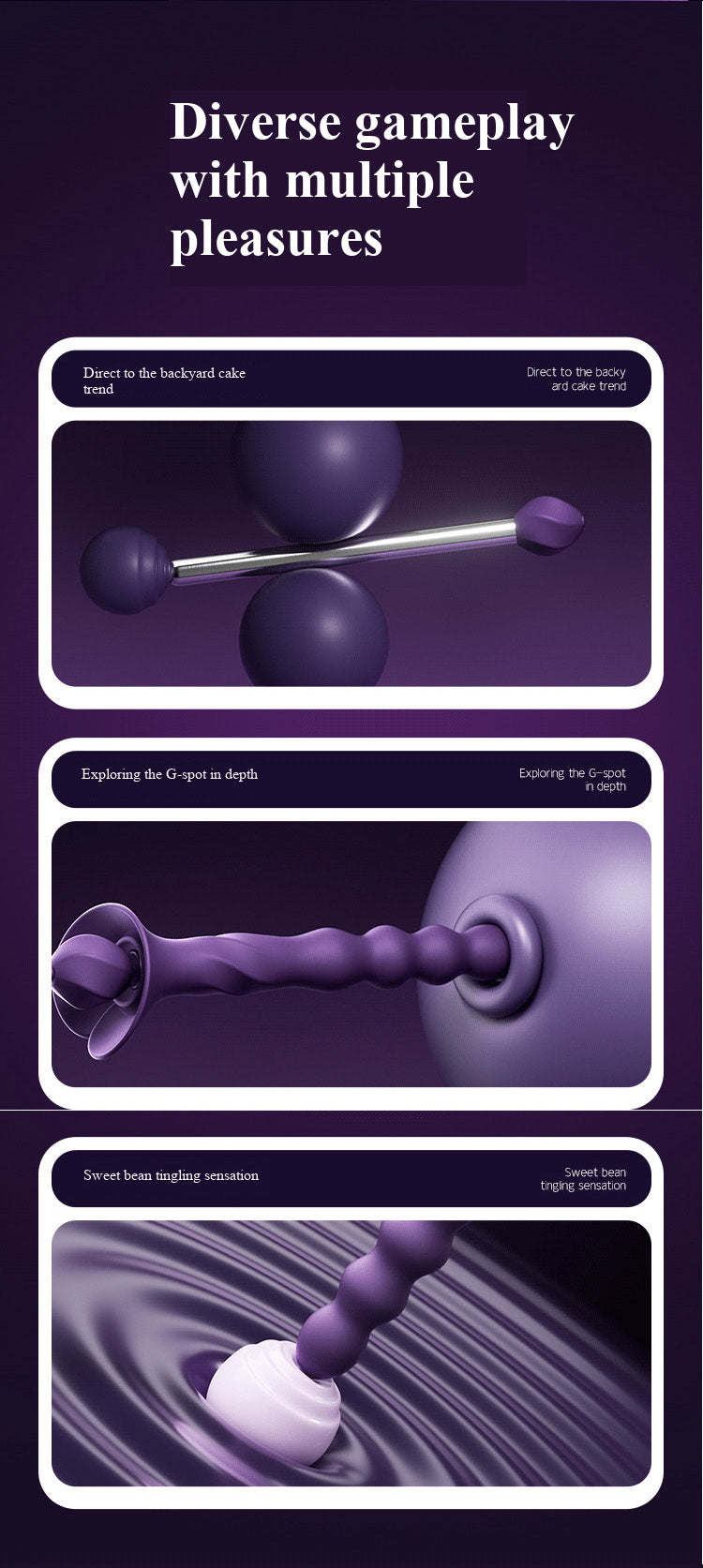 Miji intimate toy made of premium liquid‑silicone material. Features wireless control, telescopic, swinging motion and built‑in heating function